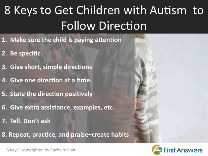 8 Keys to Teach Children With Autism How to Follow Directions